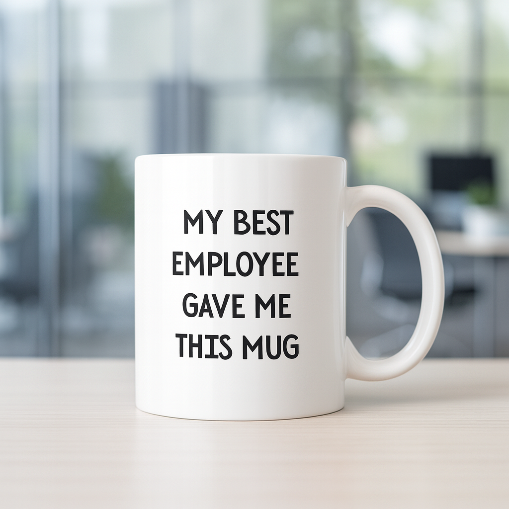 My Best Employee Gave Me This Mug - Funny Office Gift for Boss