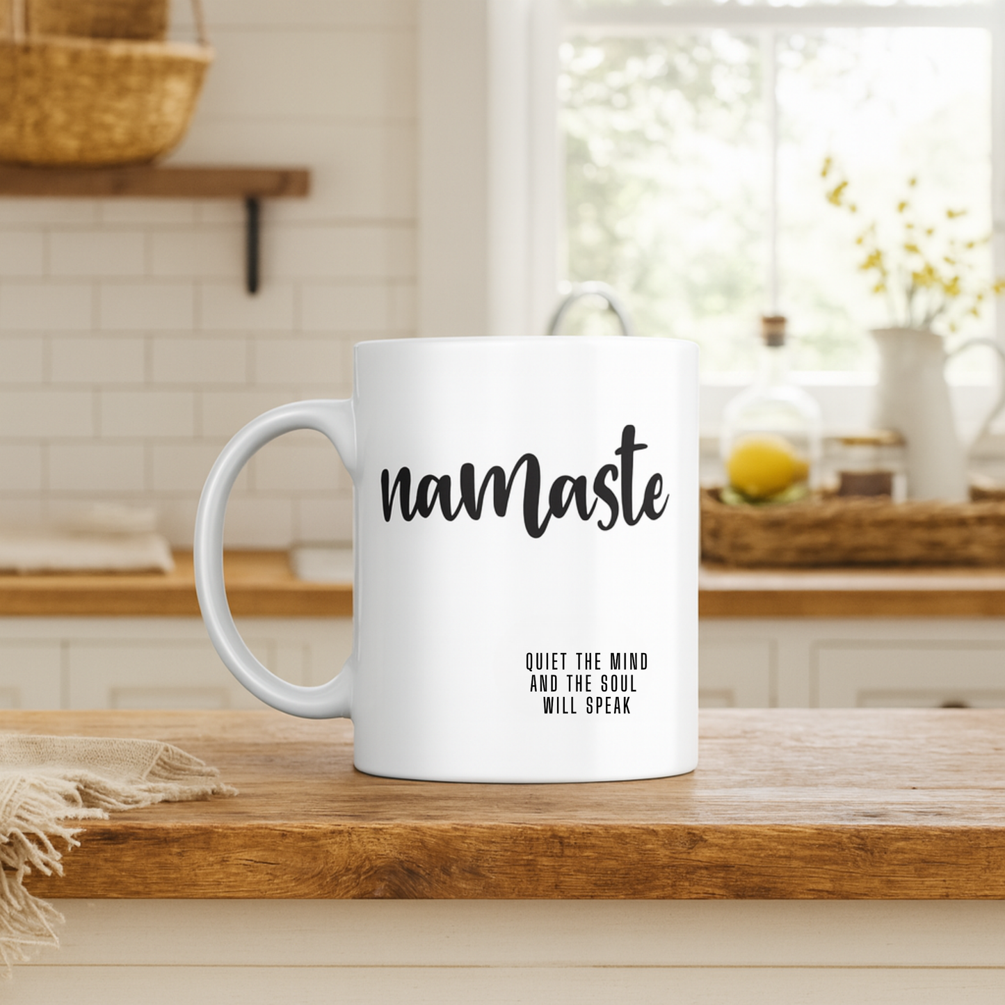 Namaste – Mindfulness & Meditation Ceramic Mug ☕
