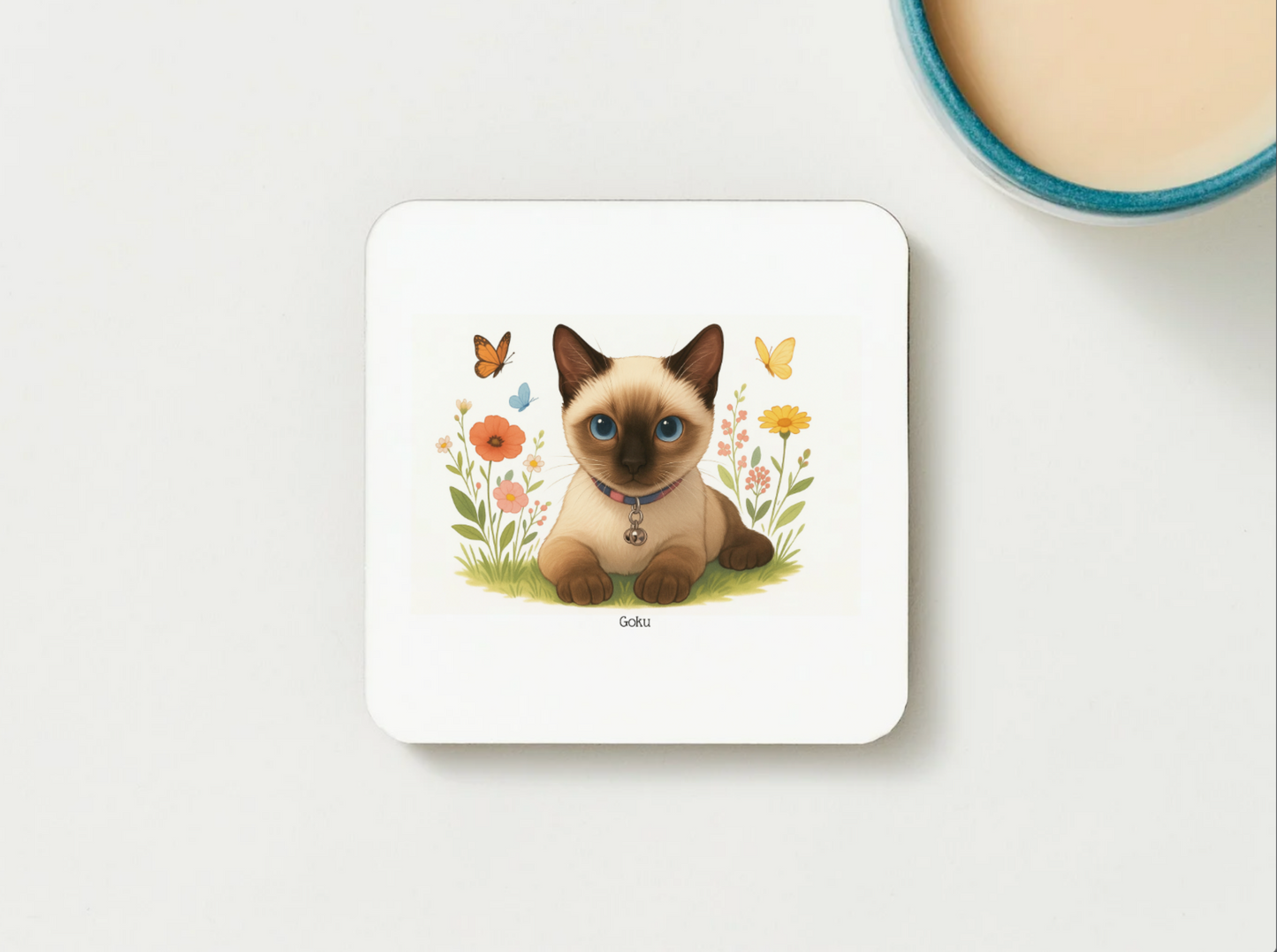 Custom Anime-ied With Name Mug, and/or Coaster