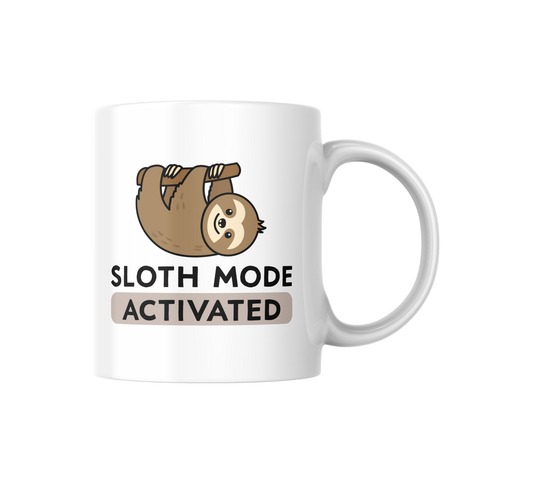 Sloth Mode Activated Mug – Funny Coffee Cup for Work or Home