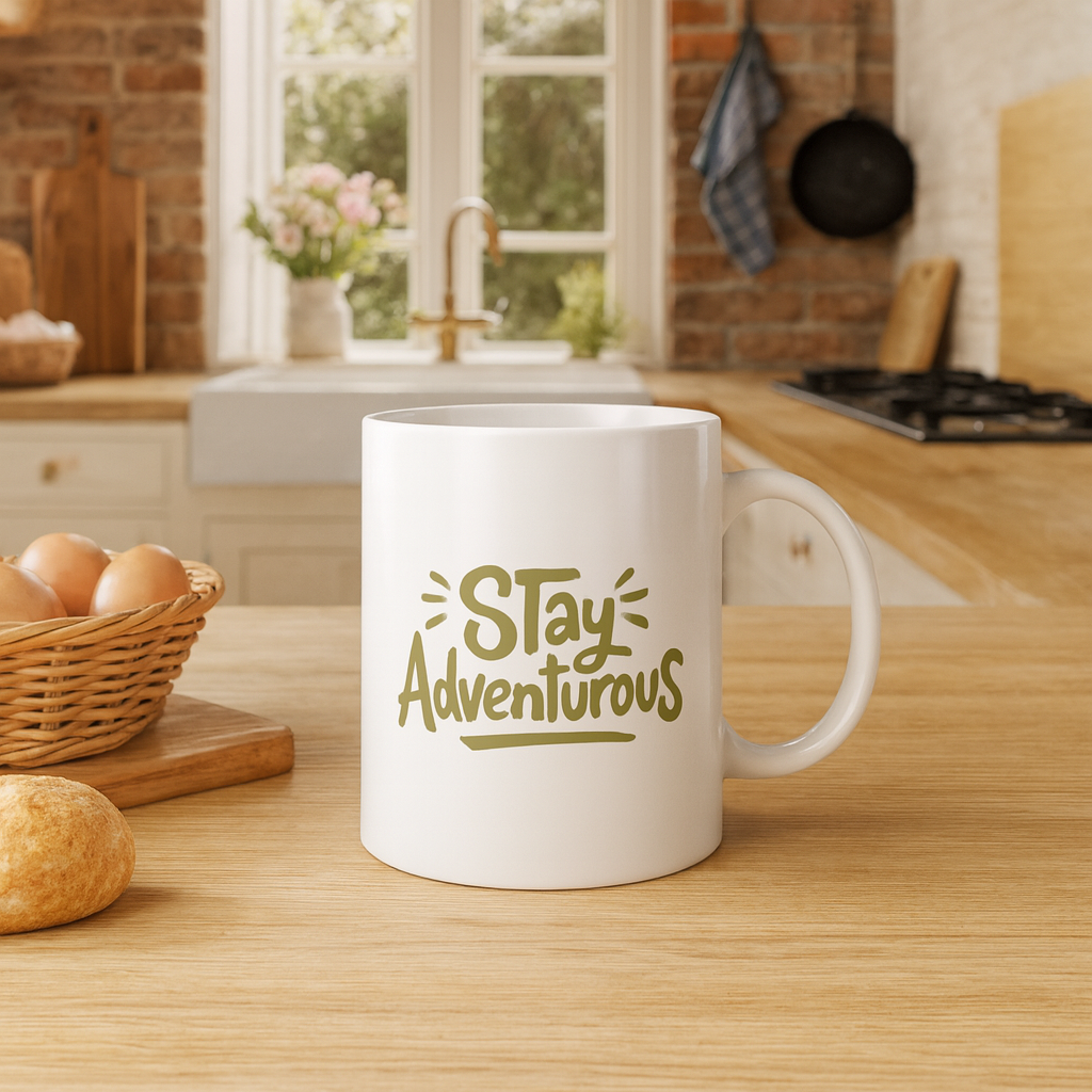 Stay Adventurous – Travel & Exploration Ceramic Mug 🌍