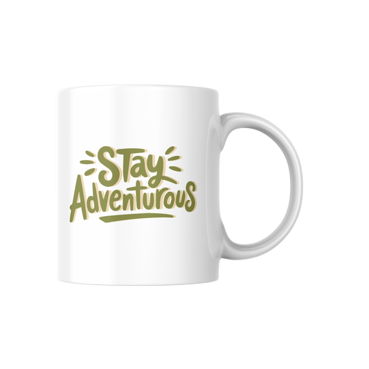 Stay Adventurous – Travel & Exploration Ceramic Mug 🌍