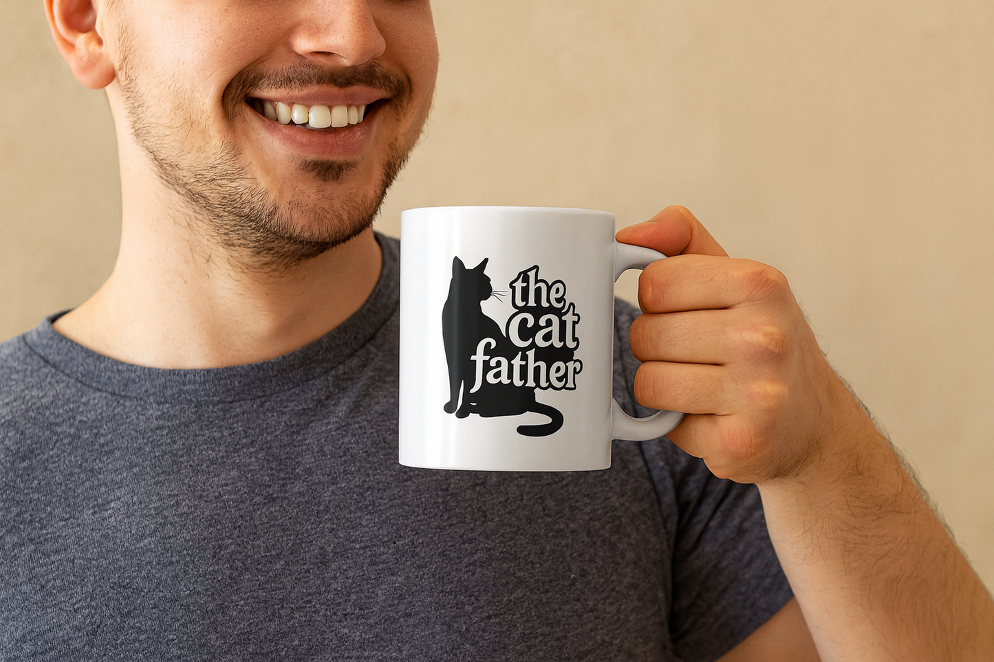 The Cat Father Mug – Funny Cat Lover Coffee Cup