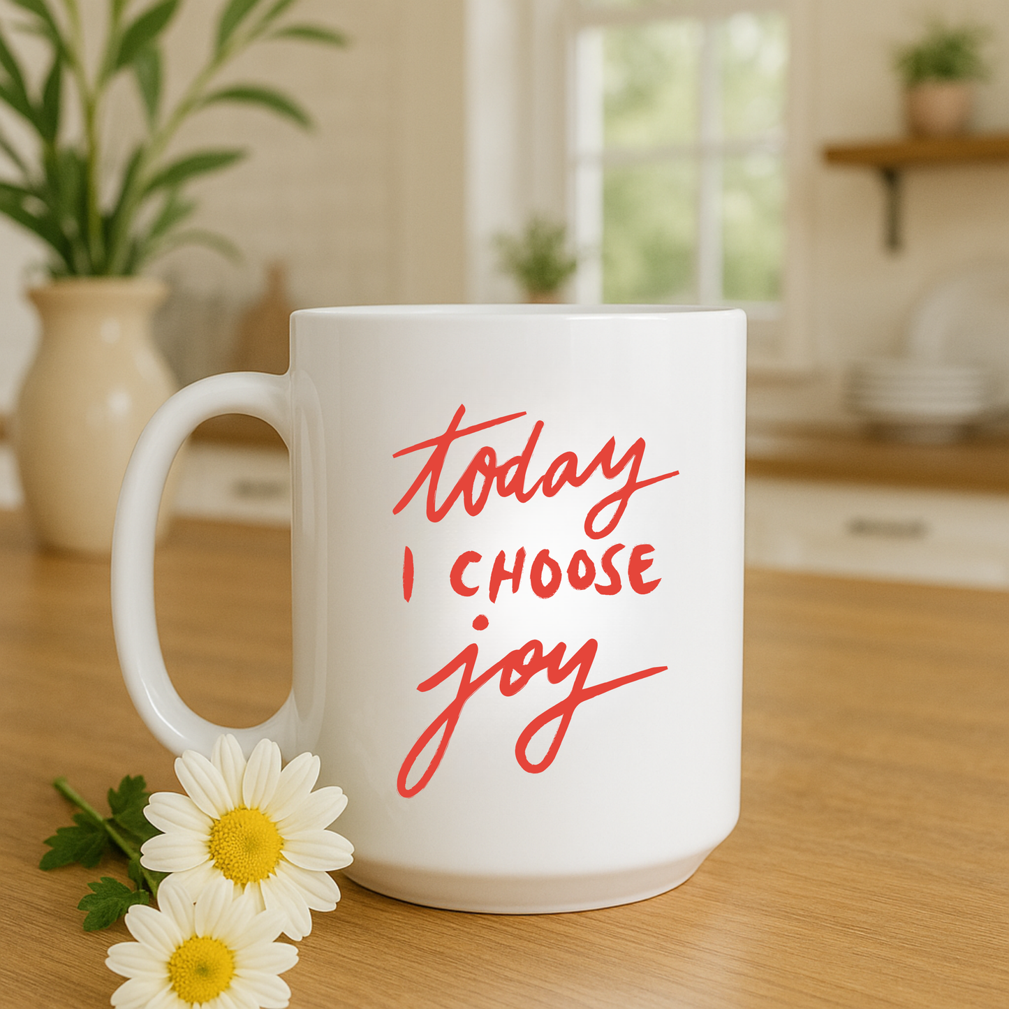 Today I Choose Joy – Inspirational Ceramic Coffee Mug☀️