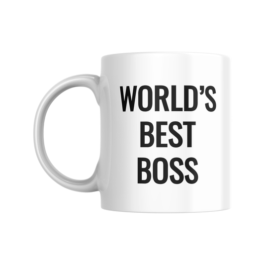 World’s Best Boss Mug – Funny Office Gift for Manager, Coworker, or Employee Appreciation